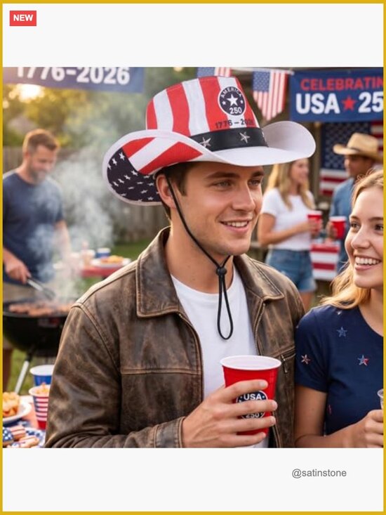 Straw Weaving Cowboy Hat with Chin Strap for Men and Women main image 5